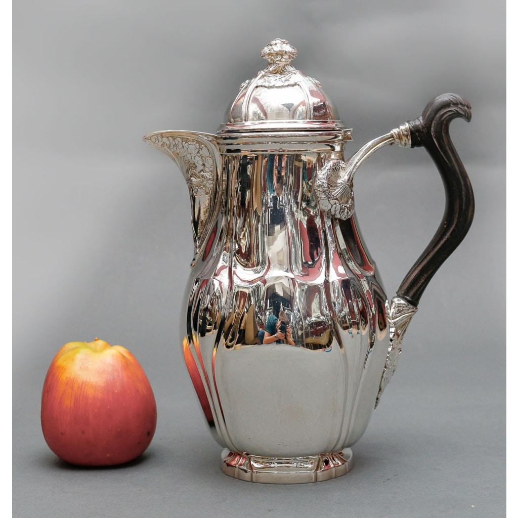 LELIÈVRE (Eugène-Alfred) – Cafetière en argent Massif TIFFANY circa 1880 ART NOUVEAU | Biron 