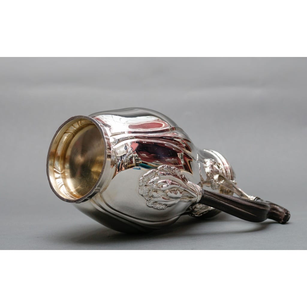 LELIÈVRE (Eugène-Alfred) – Cafetière en argent Massif TIFFANY circa 1880 ART NOUVEAU | Biron 