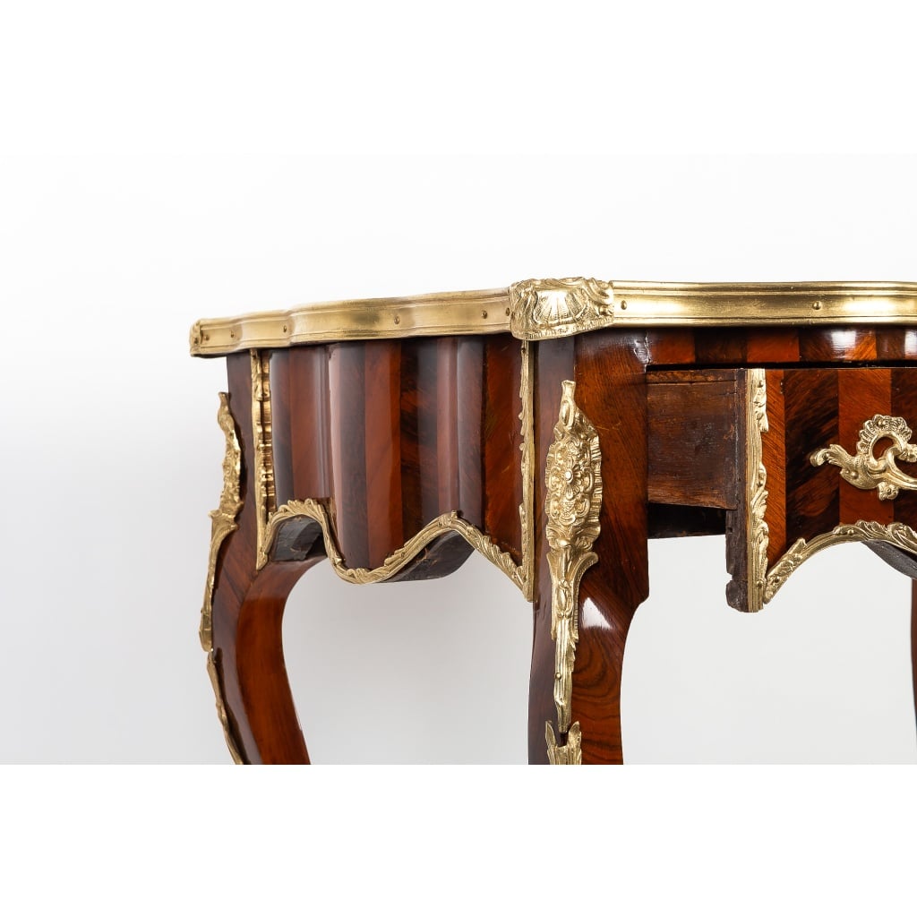 Table à écrire en Palissandre et Bois de Rose époque Napoléon III vers 1850-1870 | Biron 