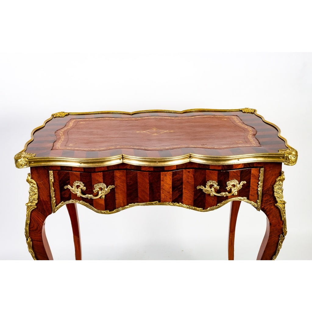 Table à écrire en Palissandre et Bois de Rose époque Napoléon III vers 1850-1870 | Biron 