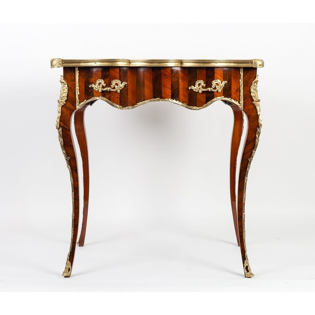 Table à écrire en Palissandre et Bois de Rose époque Napoléon III vers 1850-1870 | Biron 