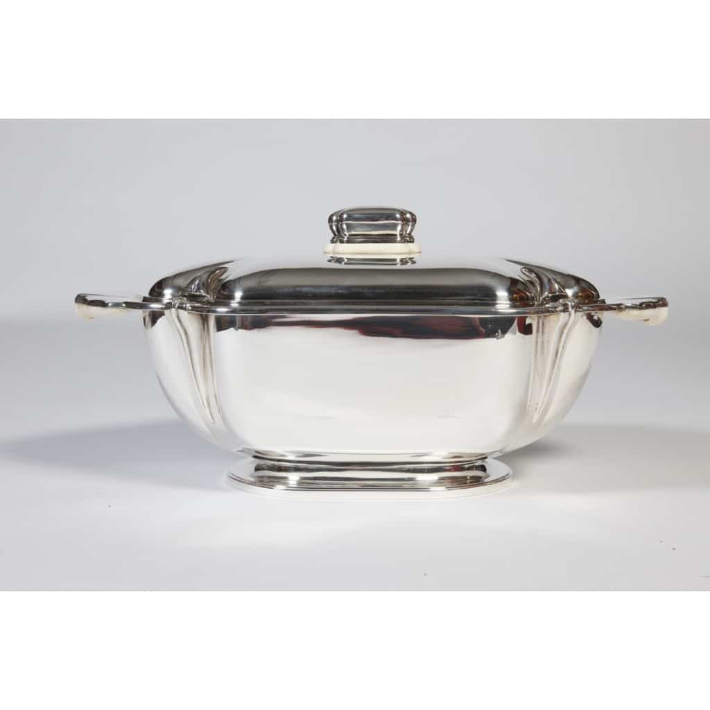 Orfèvre R. Ruys – Centre de table en argent massif Art déco XXè | Biron 