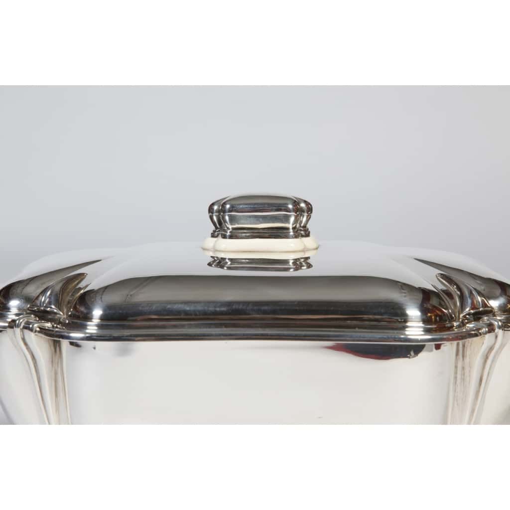 Orfèvre R. Ruys – Centre de table en argent massif Art déco XXè | Biron 