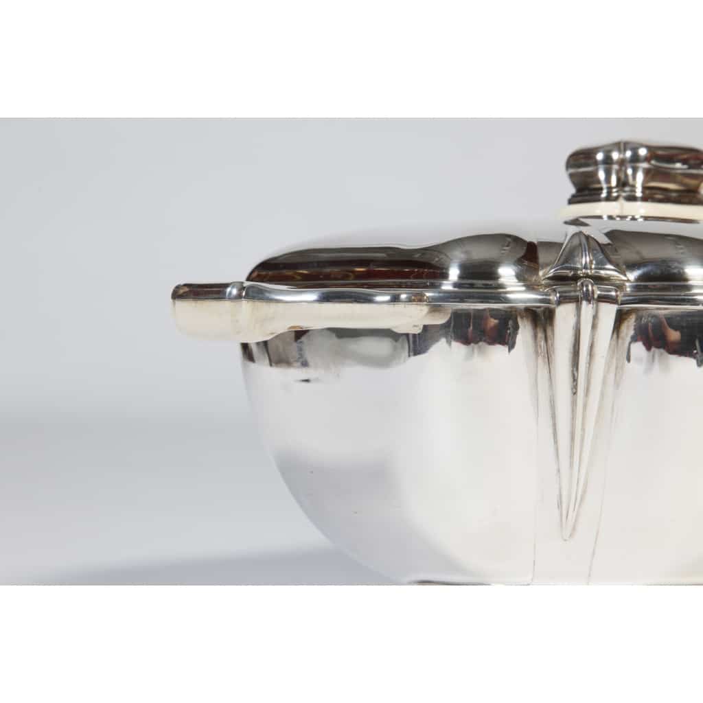 Orfèvre R. Ruys – Centre de table en argent massif Art déco XXè | Biron 