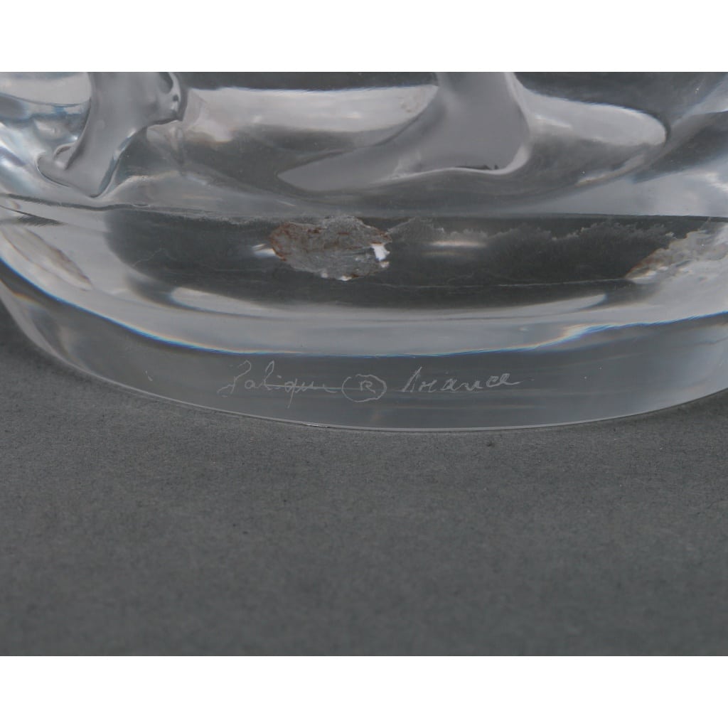Vase en Cristal « Les Eléens » – Marie-Claude Lalique (1994) Hommage aux Jeux Olympiques, 48 cm | Biron 