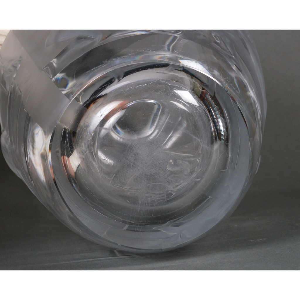 Vase en Cristal « Les Eléens » – Marie-Claude Lalique (1994) Hommage aux Jeux Olympiques, 48 cm | Biron 