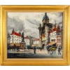 Franck Will (1900-1951) Place de la Grosse Horloge à La Rochelle huile sur toile vers 1925-1930 | Biron 