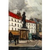 Franck Will (1900-1951) Place de la Grosse Horloge à La Rochelle huile sur toile vers 1925-1930 | Biron 