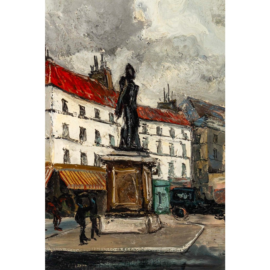 Franck Will (1900-1951) Place de la Grosse Horloge à La Rochelle huile sur toile vers 1925-1930 | Biron 