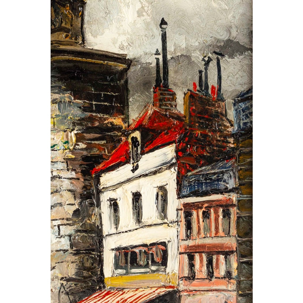 Franck Will (1900-1951) Place de la Grosse Horloge à La Rochelle huile sur toile vers 1925-1930 | Biron 