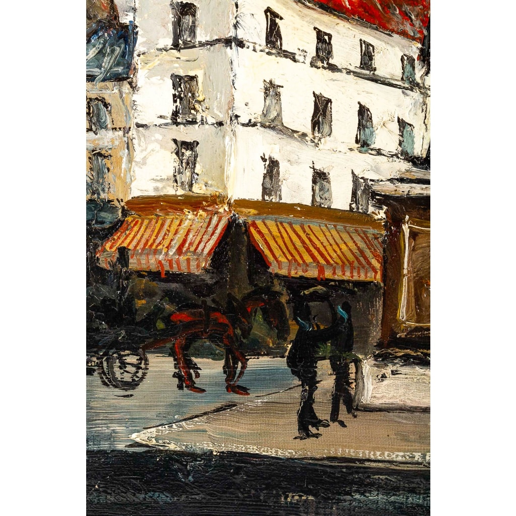 Franck Will (1900-1951) Place de la Grosse Horloge à La Rochelle huile sur toile vers 1925-1930 | Biron 