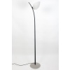 Rare Lampadaire Vintage en Fer Forgé et Opaline, Design Sculptural Italien des Années 1960 | Biron 