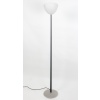 Rare Lampadaire Vintage en Fer Forgé et Opaline, Design Sculptural Italien des Années 1960 | Biron 