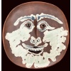 PICASSO Pablo & Madoura Homme Barbu 1959 Assiette En Faïence Signée Certificat D’authenticité | Biron 