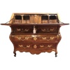 Commode Bordelaise dite scriban en noyer et acajou époque Louis XV | Biron 