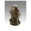 Sculpture d’un buste féminin en bronze patiné, Art contemporain, XXIème siècle. | Biron 