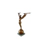 Sculpture en bronze patiné représentant Icare, socle en marbre, style Art Déco, XXIème siècle. | Biron 