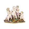 Sculpture, groupe en porcelaine de Meissen, XIXème siècle, époque Napoléon III. | Biron 