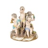 Sculpture, groupe en porcelaine de Meissen, les 5 sens, XIXème siècle, époque Napoléon III. | Biron 