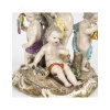 Sculpture, groupe en porcelaine de Meissen, les 5 sens, XIXème siècle, époque Napoléon III. | Biron 
