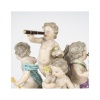 Sculpture, groupe en porcelaine de Meissen, les 5 sens, XIXème siècle, époque Napoléon III. | Biron 
