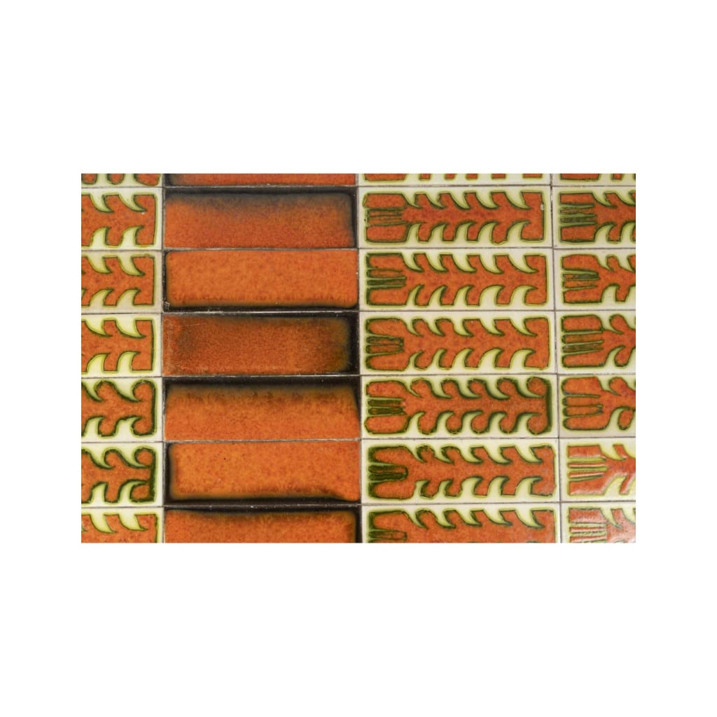 Table basse de Roger Capron des années 1970, céramique et métal. | Biron 