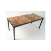 Table basse de Roger Capron des années 1970, céramique et métal. | Biron 