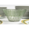 Bol Plumes Lalique en Cristal Givré Teinté Vert | Pièce Rare Signée et Unique | Biron 