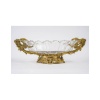Centre de table en cristal et bronze doré, époque XIXe siècle | Biron 