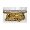 Centre de table en cristal et bronze doré, époque XIXe siècle | Biron 