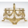 Elegante Coupe Ou Centre De Table En Cristal Et Bronze Doré, Style Louis XVI, Fin XIXème Siècle | Biron 