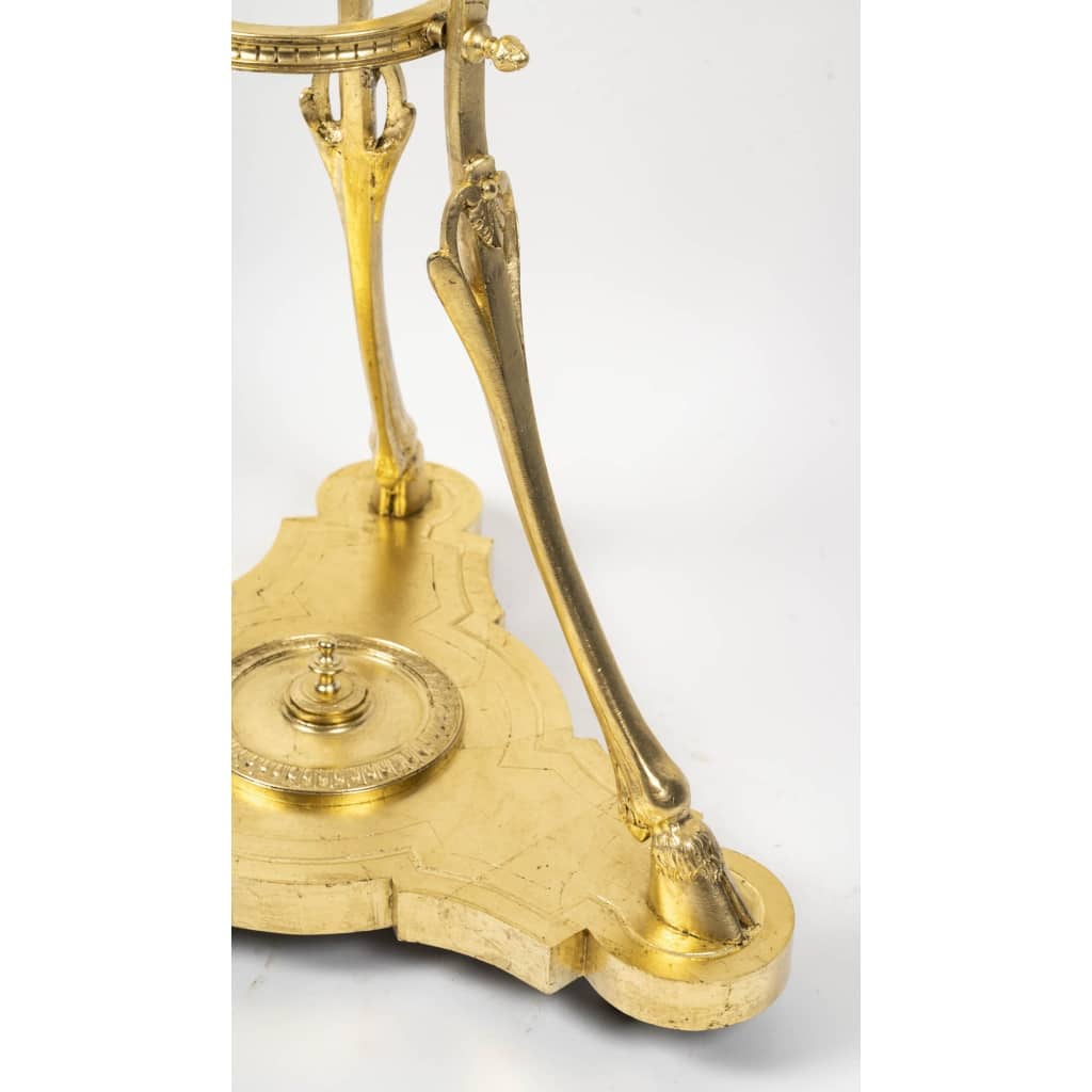 Guéridon En Bronze Doré Et Porcelaine De Sèvres, Style Louis XVI | Biron 