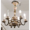 Rare enamel and bronze chandelier, XIXth | Biron