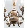 Rare enamel and bronze chandelier, XIXth | Biron