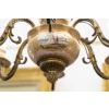 Rare enamel and bronze chandelier, XIXth | Biron