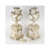 Paire de vases en biscuit et porcelaine – Époque XIXe siècle | Biron 