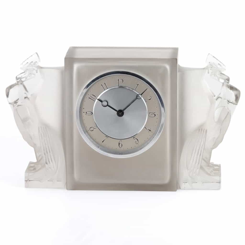 Rene Lalique Deux Coqs Pendule-1929 | Biron 