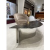 Table basse italienne en métal en forme de feuille | Biron 