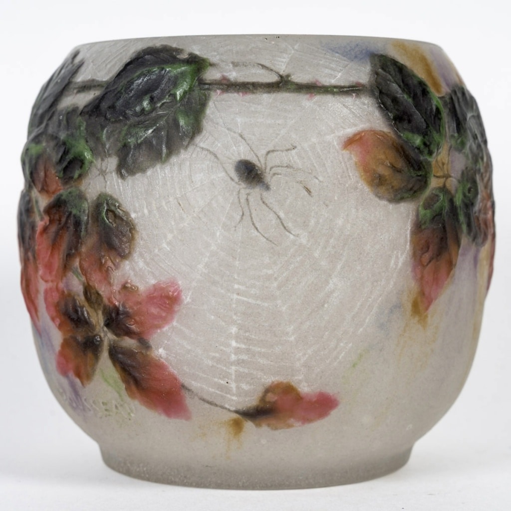 Vase « Araignées et Ronces » pâte de verre de Gabriel ARGY-ROUSSEAU | Biron 