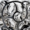 Vase « Tourbillons » verre blanc émaillé noir de René LALIQUE | Biron 
