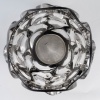 Vase « Tourbillons » verre blanc émaillé noir de René LALIQUE | Biron 