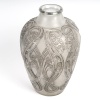 Vase « Lézards et Bluets » verre blanc patiné sépia de René LALIQUE | Biron 