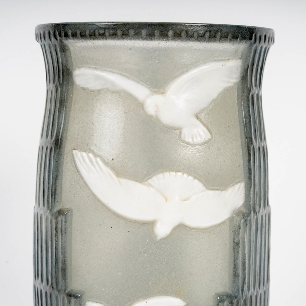 Vase « Palombes » pâte de verre de Gabriel ARGY-ROUSSEAU | Biron 