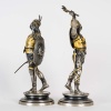 Émile-Coriolan Guillemin (1841-1907) Paire de Soldats Gaulois en bronze, circa 1875 | Biron 