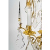 Paire de girandoles de style Louis XV en bronze doré et décor de cristal Baccarat vers 1850-1870 | Biron 