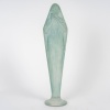 Statuette « Voilée Mains Jointes » verre blanc patiné bleu de René LALIQUE | Biron 