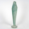 Statuette « Voilée Mains Jointes » verre blanc patiné bleu de René LALIQUE | Biron 