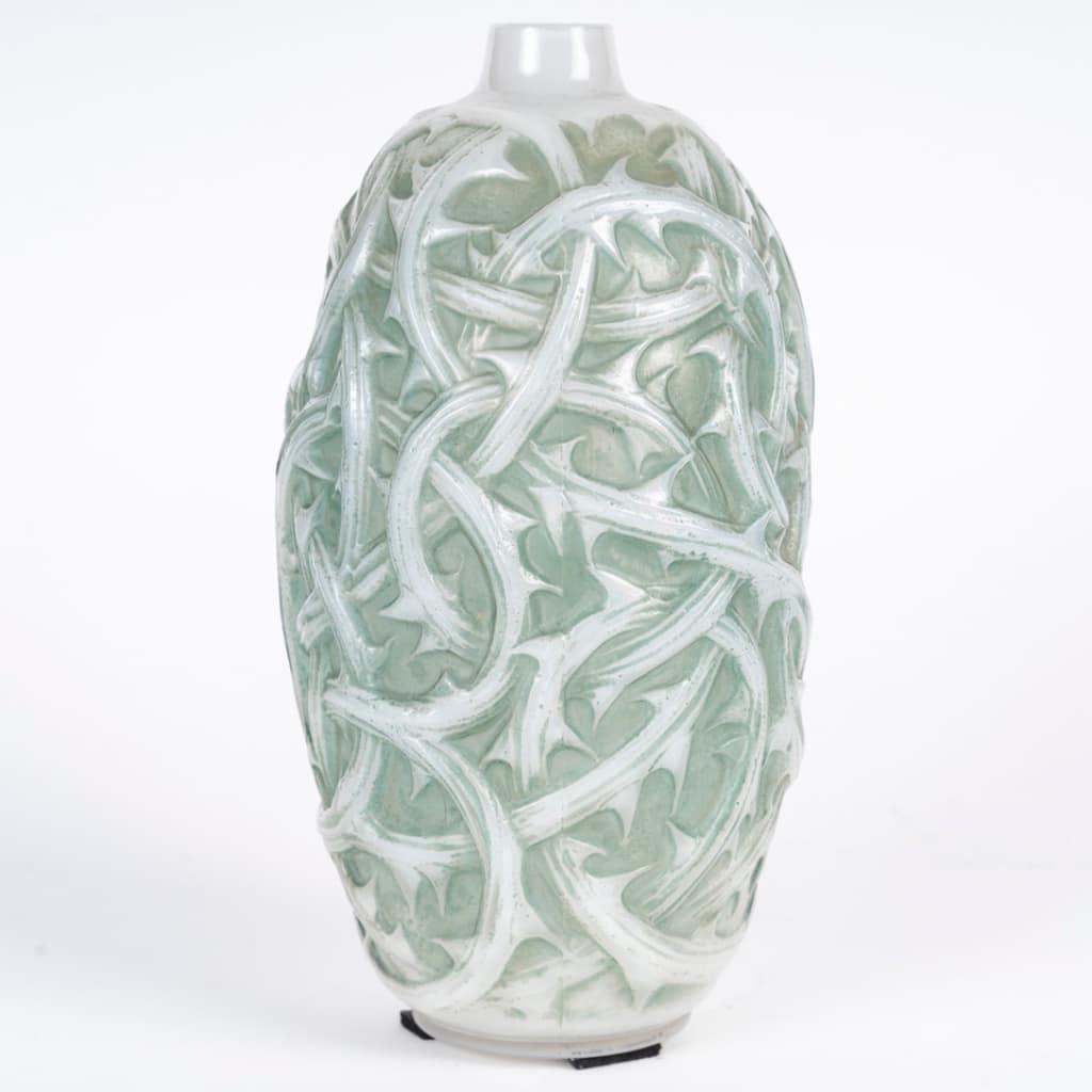 René Lalique -1921- Vase « Ronces « Opalescent » | Biron 
