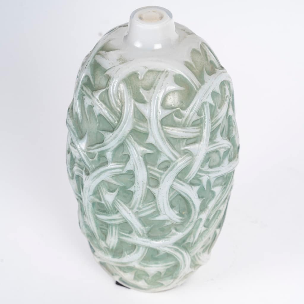René Lalique -1921- Vase « Ronces « Opalescent » | Biron 