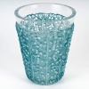 “Saint Tropez” vase in white glass with blue patina by René LALIQUE | Biron